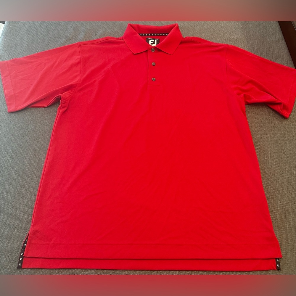 FootJoy prodry pique red polo. Size large
